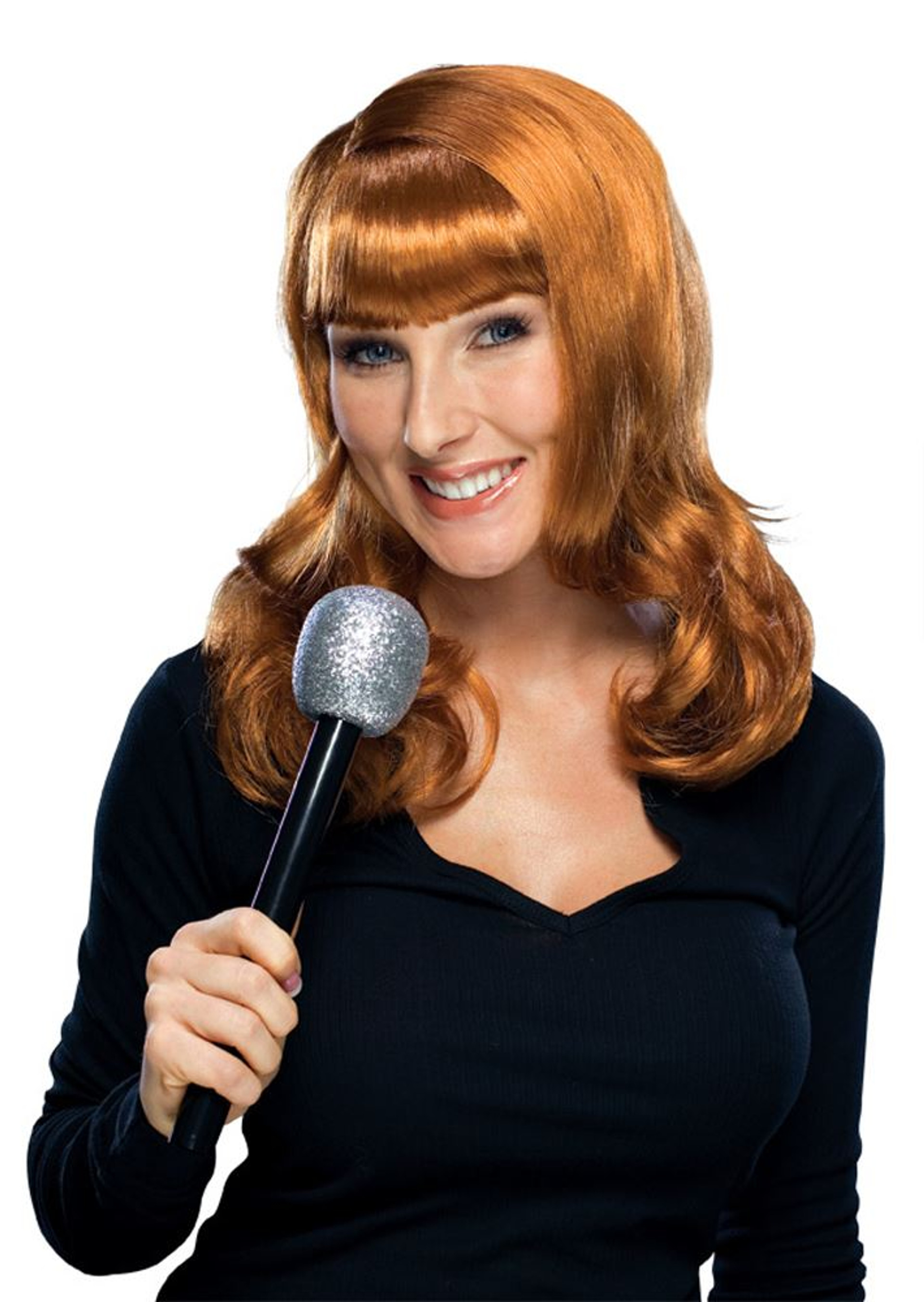 KATHY GRIFFIN WIG d list red hair bangs womens adult halloween costume 