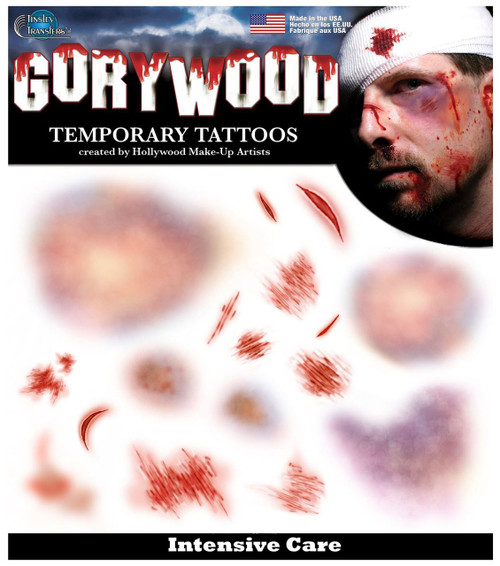 Tinsely Transfers Bruises & Scraps & Cuts Temporary Tattoo FX makeup