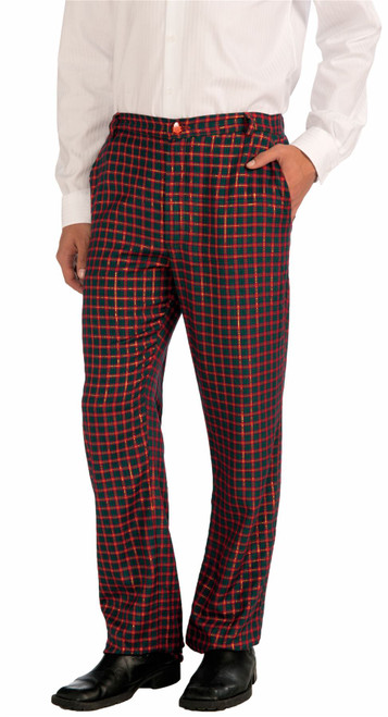 Plaid Pants Christmas Red and Green Mens Costume