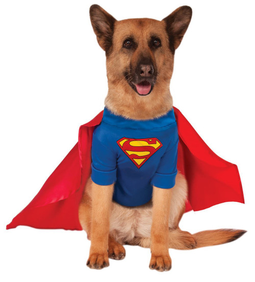 SUPERMAN PET super hero dog cat animal halloween costume funny clothes