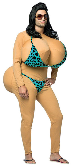 Big Bikini Boobs and Butt Humorous Funny adult mens halloween costume