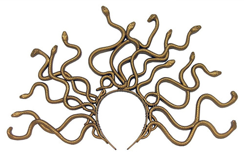 Gold Medusa Snake Headband Costume Accessory