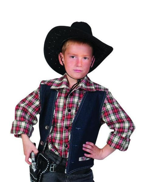 Kids Plaid Cowboy Shirt Halloween Costume Dress Up Toy