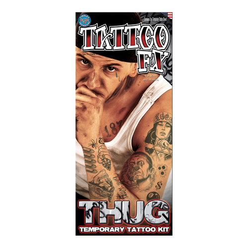 Thug Costume Tattoo FX Kit