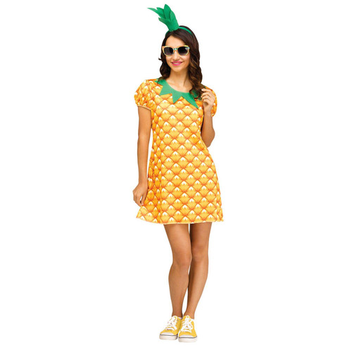 Funworld 276469 Halloween Pineapple Cutie Womens Food Halloween Costume - 10-14