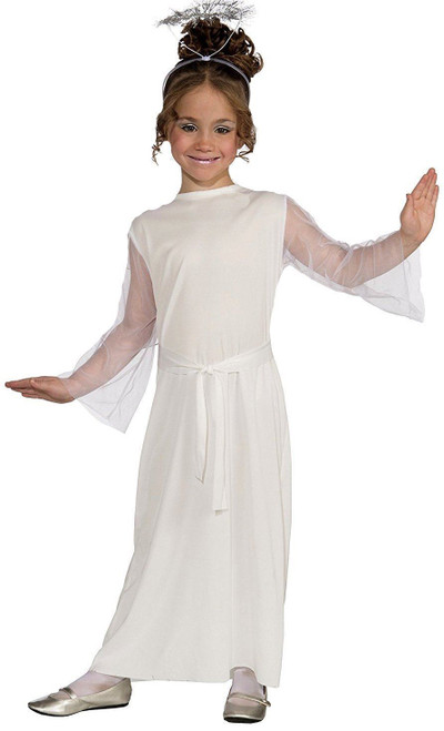 White Heavenly Angel Child Costume Large White Heavenly Angel Child Costume Large