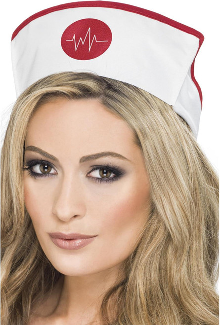 Womens Classic Nurse Hat short Cap Florence Nightingale Costume Accessory