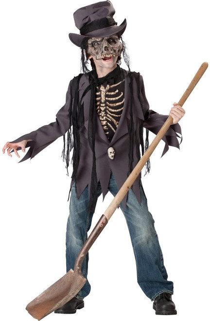 In Character Kids Boys Scary Zombie Skeleton Grave Robber Halloween Costume In Character Kids Boys Scary Zombie Skeleton Grave Robber Halloween Costume