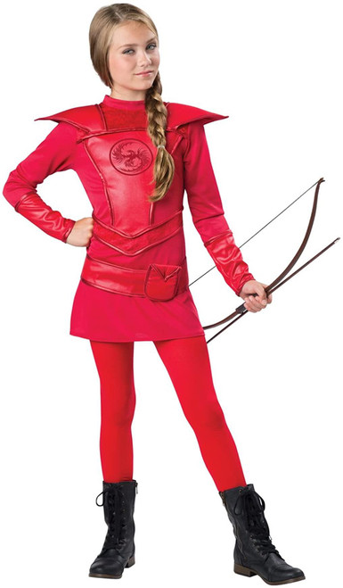 Red Warrior Huntress Child Halloween Costume Child Medium Red Warrior Huntress Child Halloween Costume Child Medium