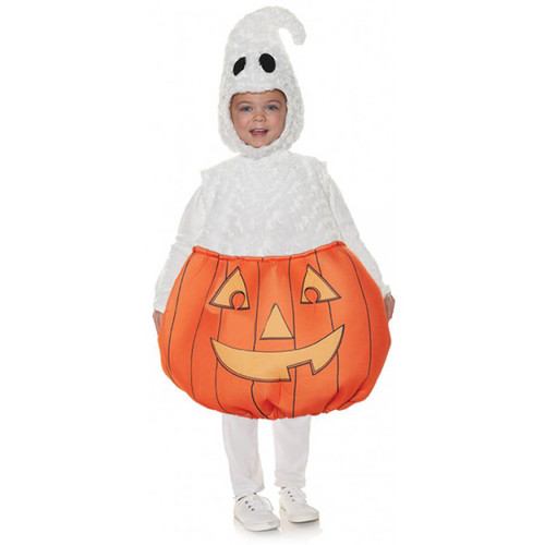 UnderWraps Plush Swirl Spooky Surprise Ghost Pumpkin Costume Belly Babies Toddler 2T-4T UnderWraps Plush Swirl Spooky Surprise Ghost Pumpkin Costume Belly Babies Toddler 2T-4T