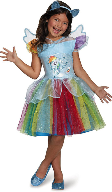 Rainbow Dash Tutu Deluxe Deluxe My Little Pony Costume Small/4-6X Blue