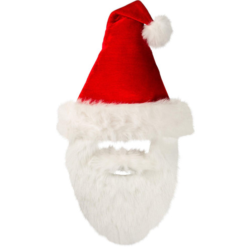 Santa Hat With Attached Beard Christmas St Nick