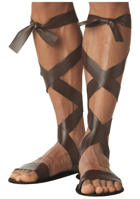 Adult Roman Sandal Brown for Halloween Costume One Size