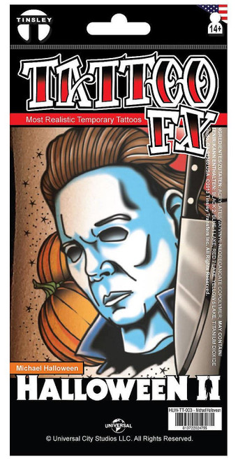 Tinsley Transfers Halloween IIâ„¢ Michael Halloween Temporary Tattoo Tinsley Transfers Halloween IIâ„¢ Michael Halloween Temporary Tattoo