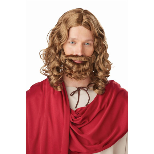 California Costumes Men's Jesus Wig and Beard Adult Set