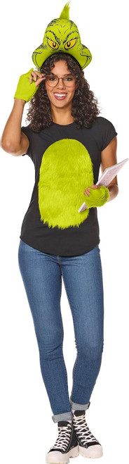 InSpirit Designs Dr. Seuss Adult The Grinch Costume Accessory Kit | Officially Licensed | Easy Halloween Outfit