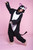 CAT JUMPSUIT adult animal costume pajamas black kitty onesie halloween b-cozy