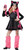 SASSY CAT black pink kitty girls meow cute dress halloween costume SMALL 6-8