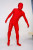 red WOMAN INVISIBLE bodysuit womens funny costume