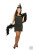 black FLAPPER 20s fringe sexy halloween costume Plus 1X
