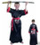 black SAMURAI kung fu ninja warrior karate karate boys halloween costume L