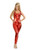 Red TANKTARD 80s rock star diva dancer adult women halloween costume L