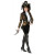 BLACK PIRATE BOOT TOPS thigh high faux suede adult womens halloween costume S/M