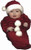 SANTA BUNTING infant baby girls boys Christmas claus holiday costume party 6M