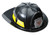 Black Helmet Fireman Adult Costume Accessory