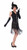 BLACK FLAPPER DRESS fringe womens gatsby 20's halloween costume