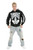 Skeleton Hoodie Adult Black and White Costume