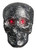 Light-Up Hanging Glamour Skull Halloween Decoration