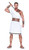 GREEK WARRIOR roman white toga adult mens gladiator halloween costume party