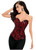 Red Sweetheart Cut Corset Womens Costume