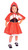 RED RIDING HOOD toddler girls red dress up fairytale halloween costume 2T 4T