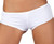 WHITE RUFFLE SHORTS boy booty lingie dancer sexy womens under pants S/M