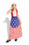 Betsy Ross America Indepence day Flag  kids girls Halloween Fourth of July costume