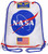 Kids White Astronaut Drawstring Backpack with NASA Logo Officially Licensed