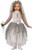 Skeleton Bride Ghost Day of the Dead kids girls Halloween costume