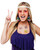 Hippie Headband Glasses Peace Sign Earrings Kit