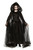 Black Hooded Tulle Cape Gothic Witch adult womens Halloween costume accessory