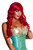 Mermaid Wig long curl ringlets adult womens Halloween costume