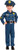 Top Cop Policeman muscled jumpsuit  kids Halloween career costume