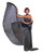 Black Gothic Theatrical wings adult womens Halloween Costume Accessory