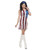 American Flag Sequin Dress Adult Womens Costume