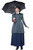 Mary Poppins Costume Womens English Nanny Costume Officially Licensed Halloween Costume in Plus Sizes Too