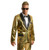 Mens Gold Disco Ball Tuxedo Jacket Only