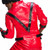 Mens Michael Jackson Thriller Red/Black Pleather Jacket