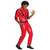 Mens Michael Jackson Thriller Red/Black Pleather Jacket