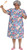 Mens Overbearing Mother Costume Old Lady Funny Floral Dress Wig Halloween Outfit